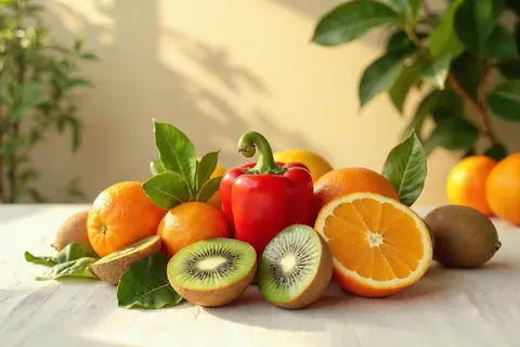 Vitamines du quotidien, repas par repas sur une journée