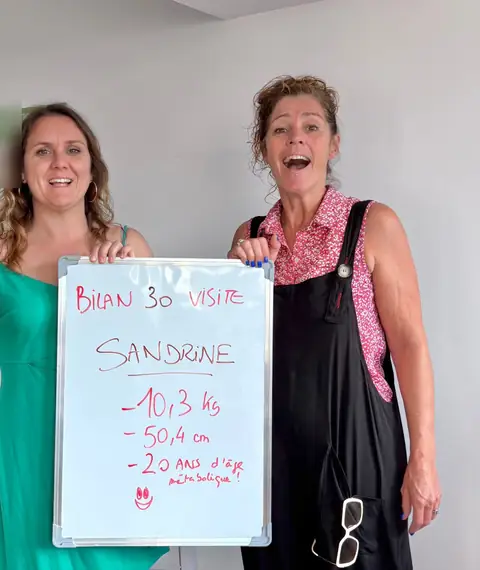 Carnac Nutrition Club, une membre et l’ardoise de son bilan